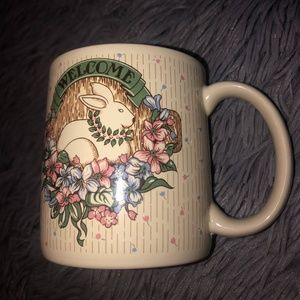K.I.C. Welcome Easter Bunny Coffee Cup Rabbit Mug